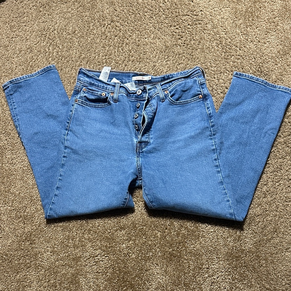 Wedgie Straight Blue Women's Jeans